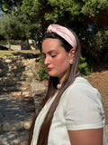 קשת קשירה סאטן ורוד