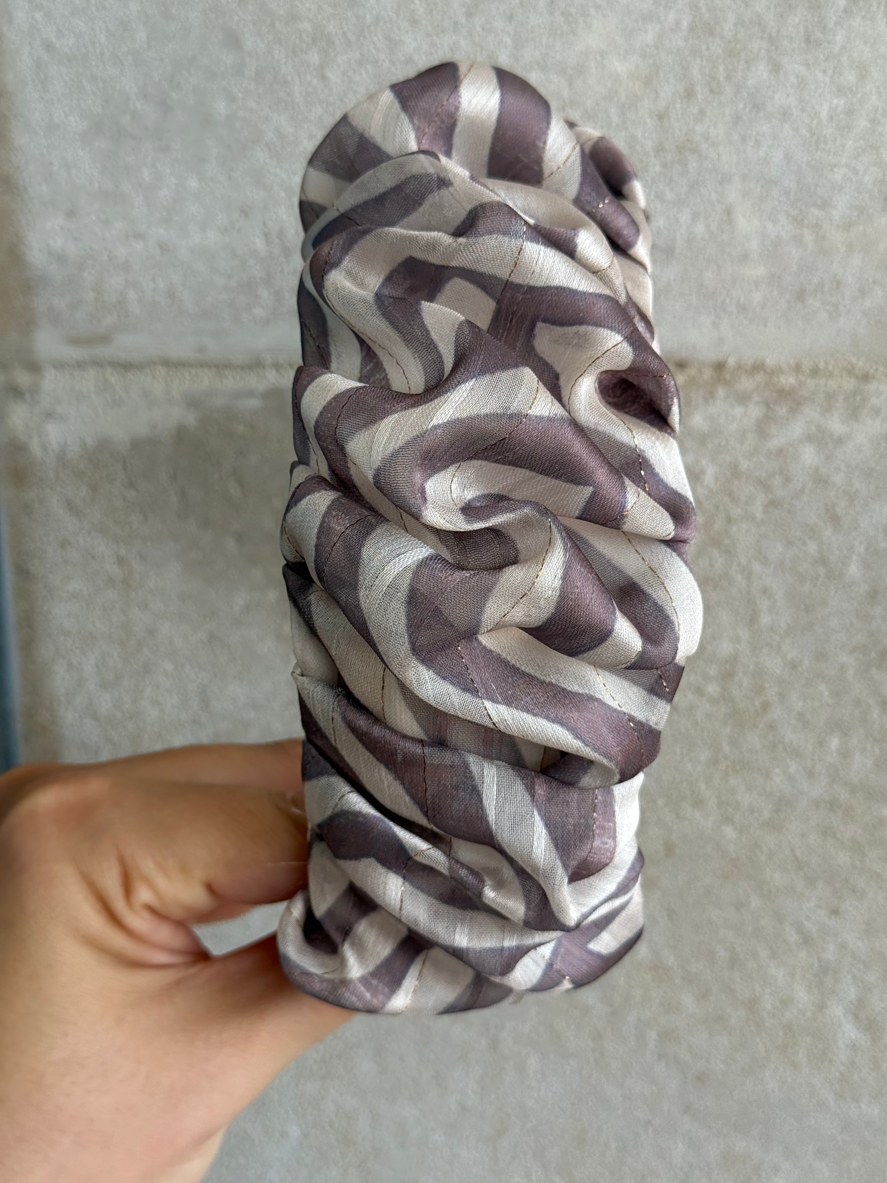 קשת זברה חום דגם נפח | 7 ס"מ